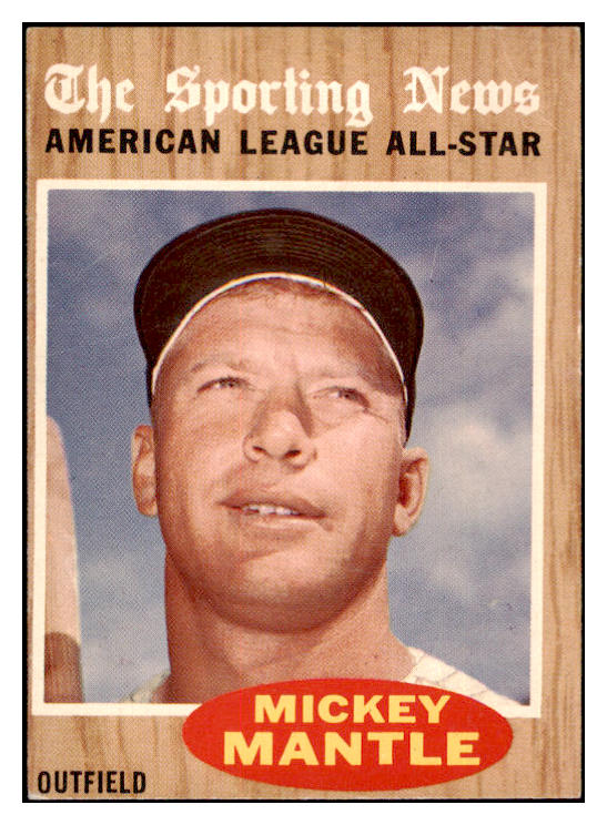 1962 Topps Baseball #471 Mickey Mantle A.S. Yankees EX+/EX-MT 522631