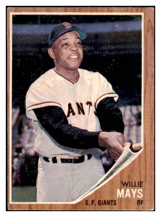 1962 Topps Baseball #300 Willie Mays Giants EX 522638