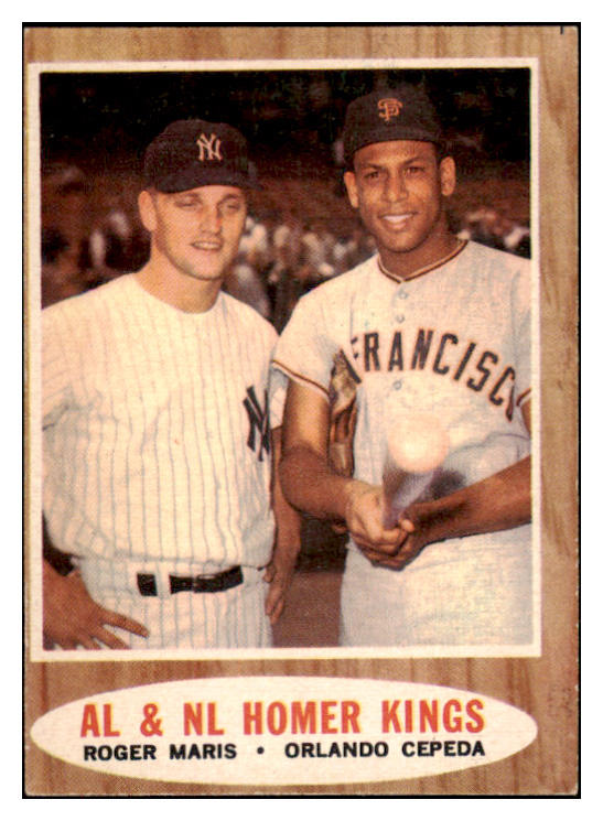 1962 Topps Baseball #401 Roger Maris Orlando Cepeda VG-EX 522644