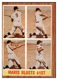 1962 Topps Baseball #313 Roger Maris IA Yankees VG-EX 522645