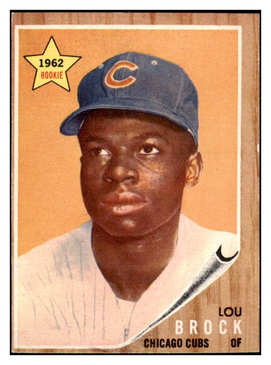 1962 Topps Baseball #387 Lou Brock Cubs VG-EX 522646