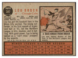 1962 Topps Baseball #387 Lou Brock Cubs VG-EX 522646