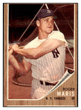 1962 Topps Baseball #001 Roger Maris Yankees VG-EX 522650