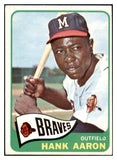 1965 Topps Baseball #170 Hank Aaron Braves EX 522668