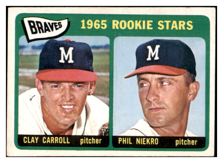 1965 Topps Baseball #461 Phil Niekro Braves EX 522671