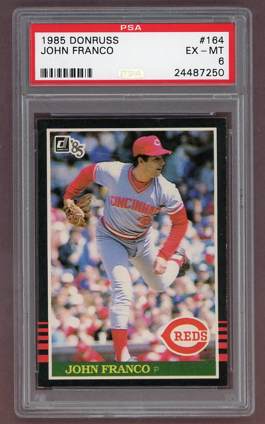 1985 Topps #164 John Franco Reds PSA 6 EX-MT 522684