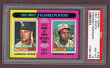 1975 Topps Baseball #199 Frank Robinson Roger Maris PSA 8 NM/MT 522686