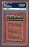 1986 Topps #002 Pete Rose Reds PSA 10 GEM MINT 522714