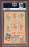 1956 Topps Baseball Football Checklist PSA 4 VG-EX 522724