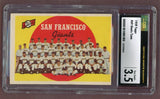 1959 Topps Baseball #060 San Francisco Giants Team CSG 3.5 VG+ 522736