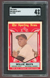 1959 Topps Baseball #563 Willie Mays A.S. Giants SGC 4 VG-EX 522741