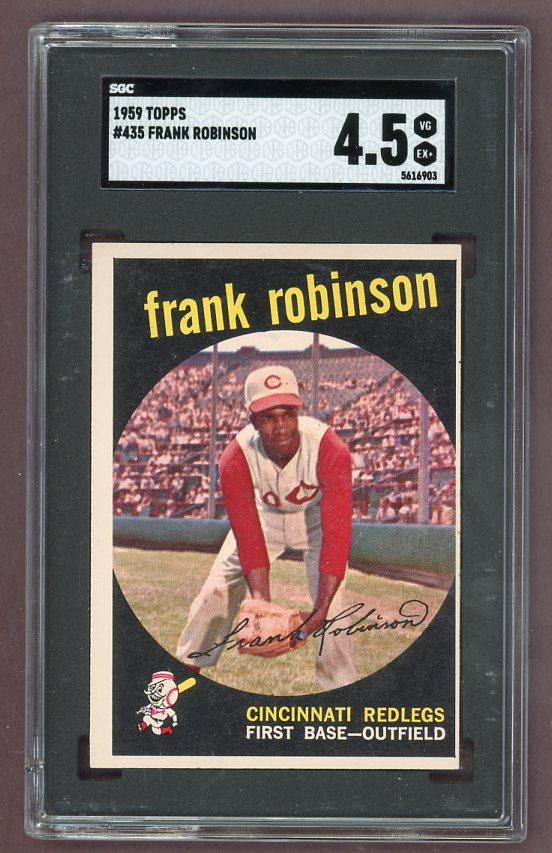 1959 Topps Baseball #435 Frank Robinson Reds SGC 4.5 VG-EX+ 522747