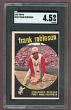 1959 Topps Baseball #435 Frank Robinson Reds SGC 4.5 VG-EX+ 522747