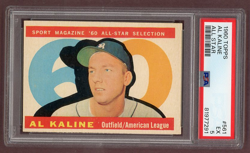 1960 Topps Baseball #561 Al Kaline A.S. Tigers PSA 5 EX 522764