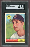 1961 Topps Baseball #287 Carl Yastrzemski Red Sox SGC 4.5 VG-EX+ 522769