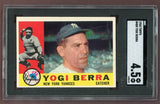 1960 Topps Baseball #480 Yogi Berra Yankees SGC 4.5 VG-EX+ 522781