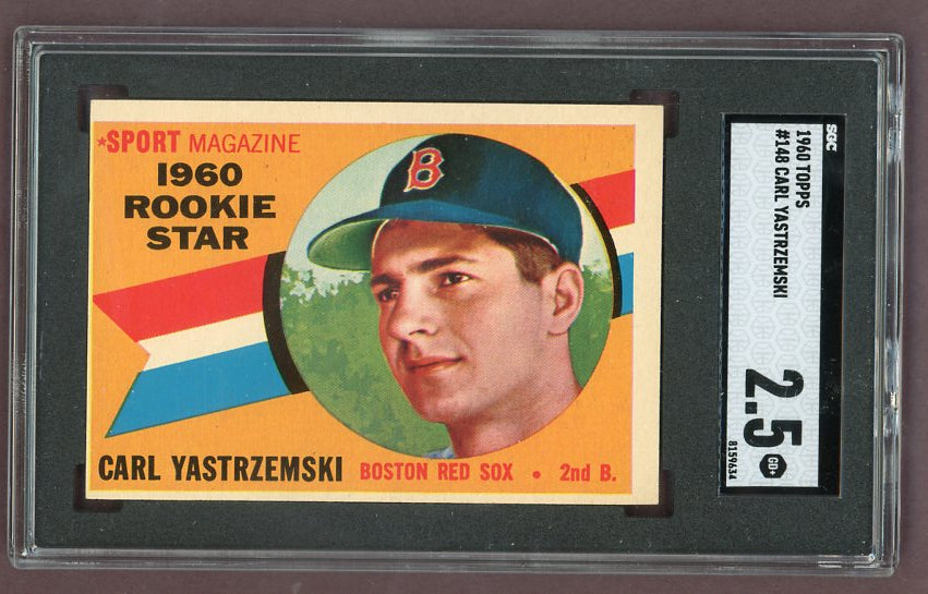 1960 Topps Baseball #148 Carl Yastrzemski Red Sox SGC 2.5 GD+ 522796