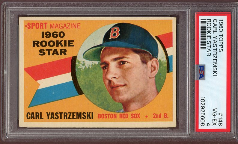 1960 Topps Baseball #148 Carl Yastrzemski Red Sox PSA 4 VG-EX 522805