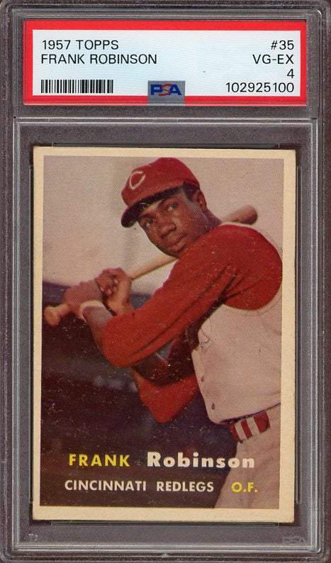 1957 Topps Baseball #035 Frank Robinson Reds PSA 4 VG-EX 522884