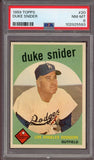 1959 Topps Baseball #020 Duke Snider Dodgers PSA 8 NM/MT 522891