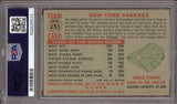 1956 Topps Baseball #251 New York Yankees Team PSA 5 EX 522934