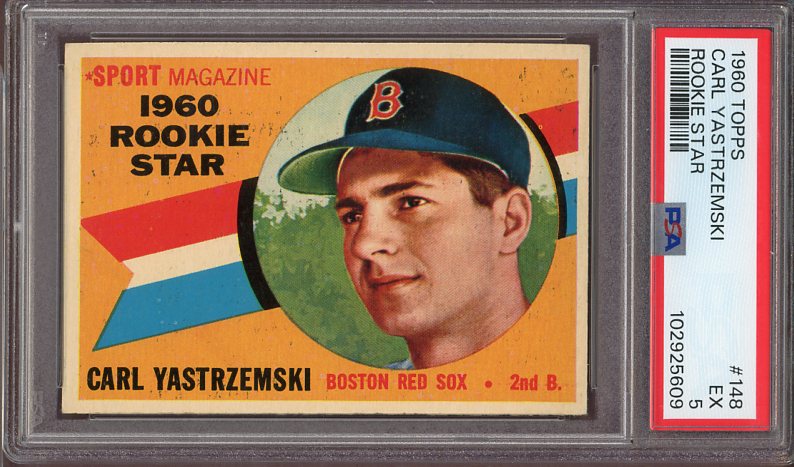 1960 Topps Baseball #148 Carl Yastrzemski Red Sox PSA 5 EX 522937