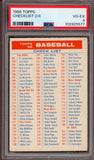 1956 Topps Baseball Checklist 2/4 PSA 4 VG-EX 522948