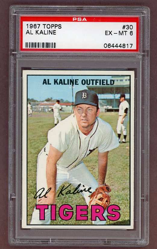 1967 Topps Baseball #030 Al Kaline Tigers PSA 6 EX-MT 522970