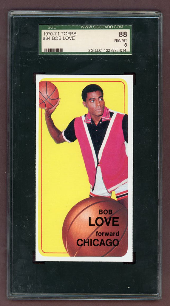 1970 Topps Basketball #084 Bob Love Bulls SGC 8 NM/MT 522980