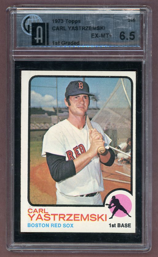 1973 Topps Baseball #245 Carl Yastrzemski Red Sox GAI 6.5 EX-MT+ 522987