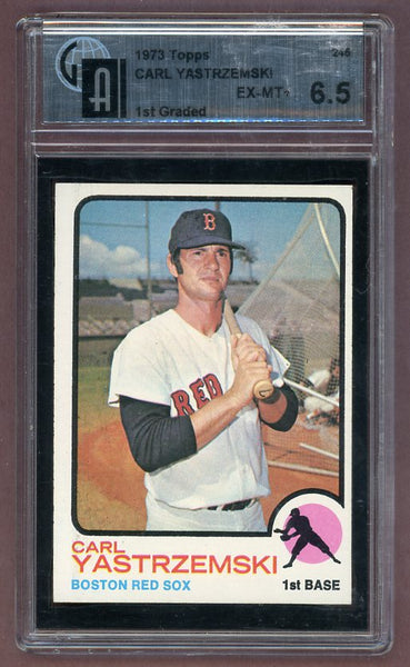 1973 Topps Baseball #245 Carl Yastrzemski Red Sox GAI 6.5 EX-MT+ 522987