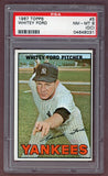 1967 Topps Baseball #005 Whitey Ford Yankees PSA 8 NM/MT oc 522991