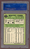 1967 Topps Baseball #005 Whitey Ford Yankees PSA 8 NM/MT oc 522991