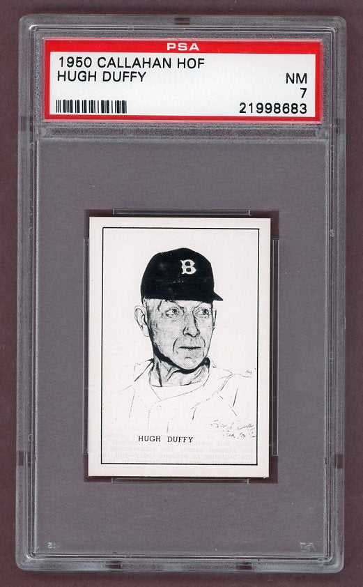 1950-56 Callahan Hugh Duffy Braves PSA 7 NM 523008