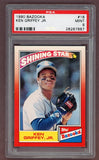 1990 Bazooka #018 Ken Griffey Jr Mariners PSA 9 MINT 523019