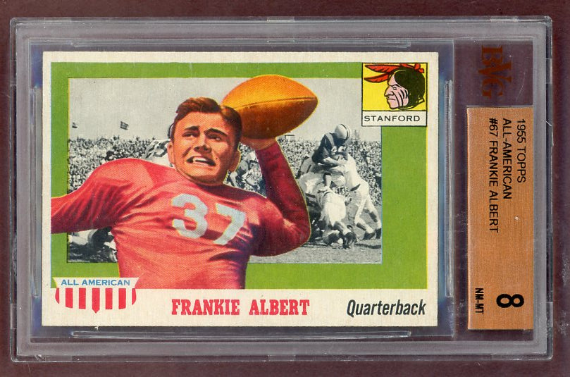 1955 Topps Football #067 Frankie Albert Stanford BVG 8 NM/MT 523049