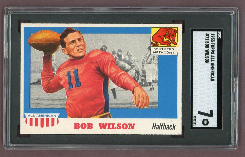 1955 Topps Football #071 Bob Wilson SMU SGC 7 NM 523052