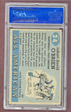 1955 Topps Football #034 Davey O'Brien TCU PSA 7 NM 523092