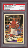 1985 Topps Tiffany #001 Carlton Fisk RB White Sox PSA 10 GEM MINT 523219