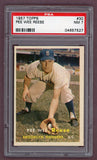 1957 Topps Baseball #030 Pee Wee Reese Dodgers PSA 7 NM 523231