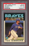 1986 Topps Traded Tiffany #102 Ted Simmons Braves PSA 10 GEM MINT 523254