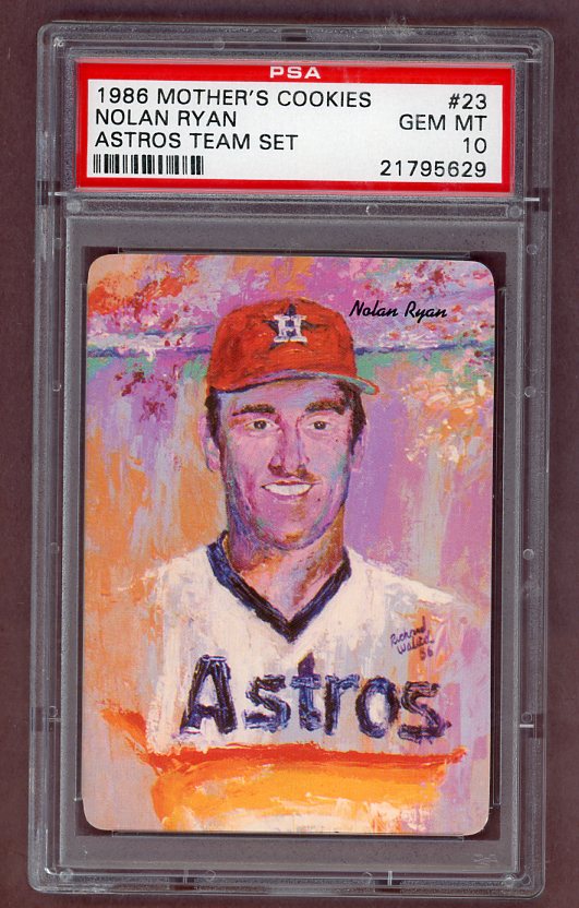 1986 Mothers Cookies #023 Nolan Ryan Astros PSA 10 GEM MINT 523286