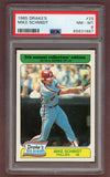 1985 Drakes #029 Mike Schmidt Phillies PSA 8 NM/MT 523287