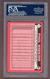 1986 Topps Traded Tiffany #077 Phil Niekro Indians PSA 8 NM/MT 523327