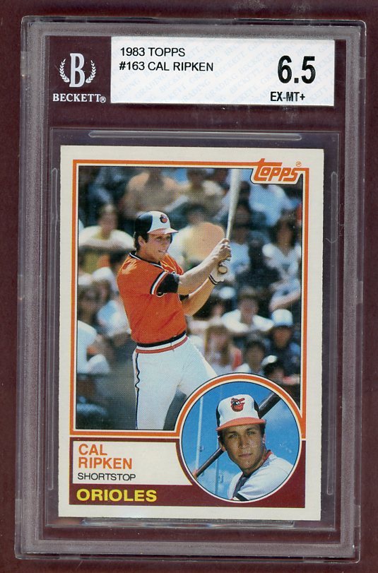 1983 Topps #163 Cal Ripken Orioles BVG 6.5 EX-MT+ 523397