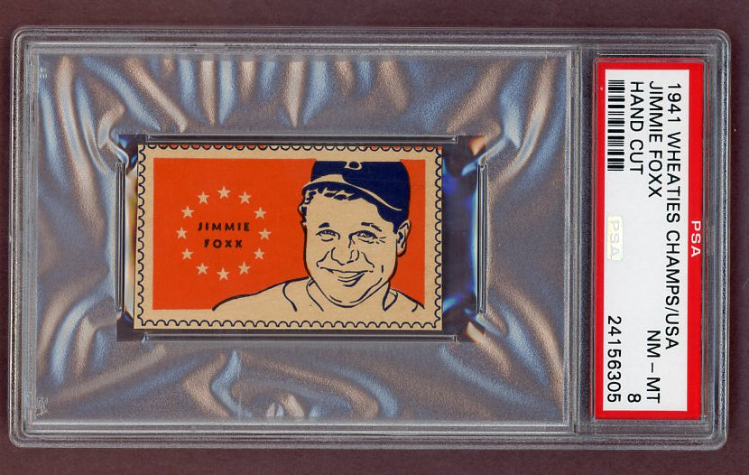 1941 Wheaties Jimmie Foxx Red Sox PSA 8 NM/MT 523410