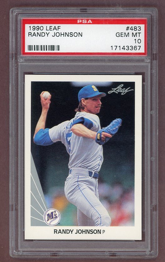 1990 Leaf #483 Randy Johnson Mariners PSA 10 GEM MINT 523463