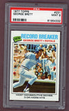 1977 Topps Baseball #231 George Brett RB Royals PSA 9 MINT 523507