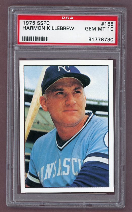 1975 SSPC #168 Harmon Killebrew Royals PSA 10 GEM MINT 523531