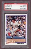 1978 Topps Baseball #460 Catfish Hunter Yankees PSA 8 NM/MT 523541